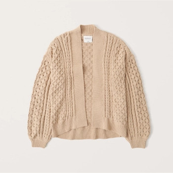Chenille Cable Cardigan | Abercrombie & Fitch (US)
