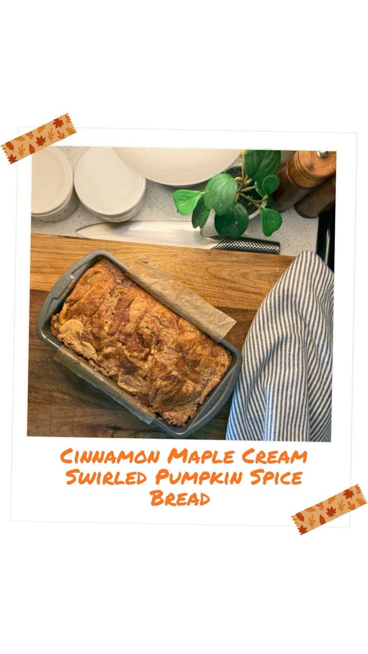 If fall had a soundtrack, this loaf would be track five. 🍂✨
Soft, spiced, a little indulgent — and now officially published in @foodhism magazine 🧡 My very first recipe as a monthly contributor!

This Cinnamon Maple Cream Swirled Pumpkin Spice Bread is straight off my Taylor Swift wishlist: cozy cardigan energy, coffee in hand, and a kitchen that smells like love and maple.

🎶 It’s me, hi… the baker it’s me.
Find the recipe in the magazine (link in bio + stories) and tag me when you make it — I can’t wait to see your swirls!

#LTKSeasonal #LTKHome