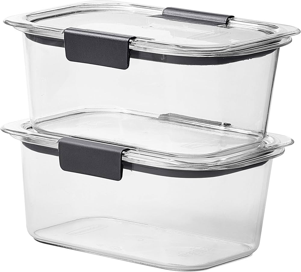 Rubbermaid Brilliance BPA Free Food Storage Containers with Lids, Airtight, for Lunch, Meal Prep,... | Amazon (US)