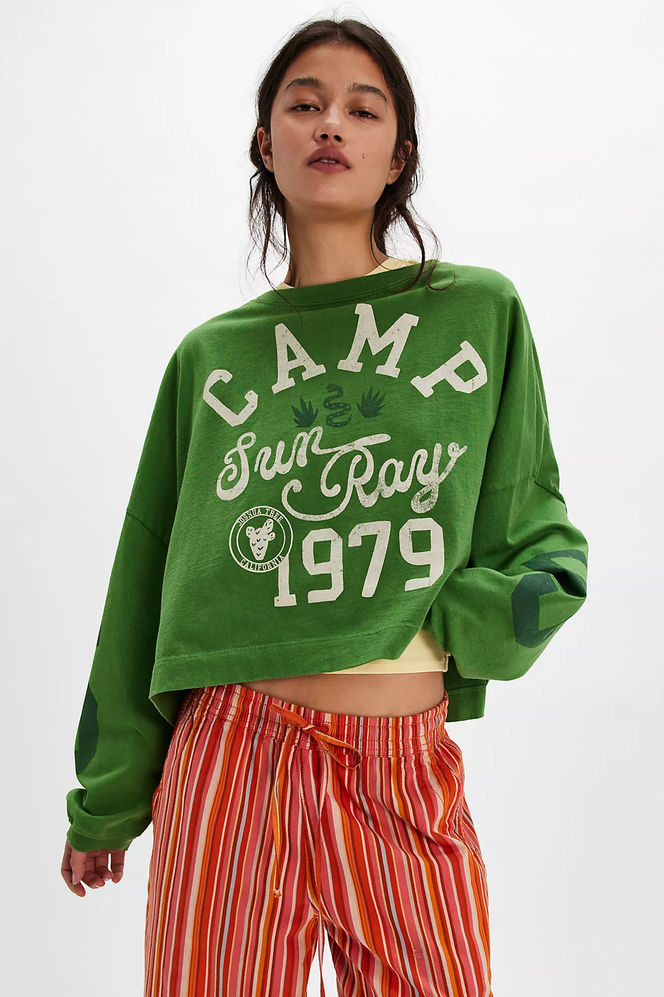 Happy Camper Long-Sleeve Tee | Free People (Global - UK&FR Excluded)