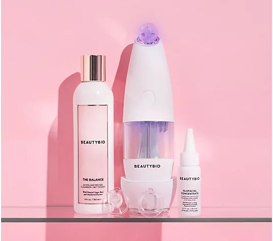 BeautyBio GloFacial Pore Cleansing Tool w/ The Balance - QVC.com | QVC