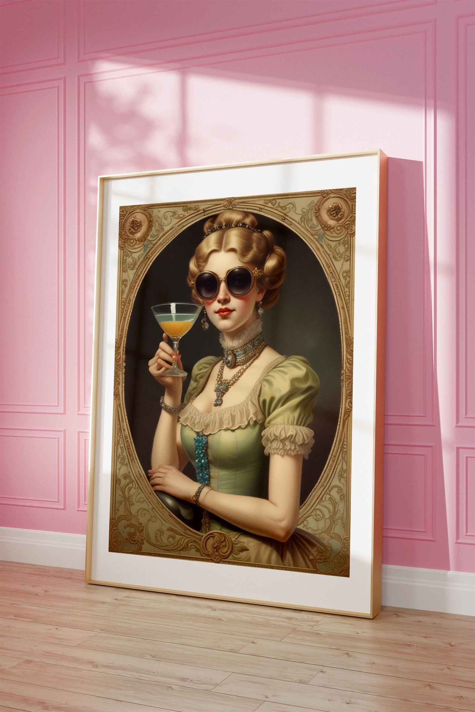 Maximalist Wall Art, Trendy Wall Art, Maximalist Decor, Vintage Painting, Printable Wall Art, Gir... | Etsy (US)