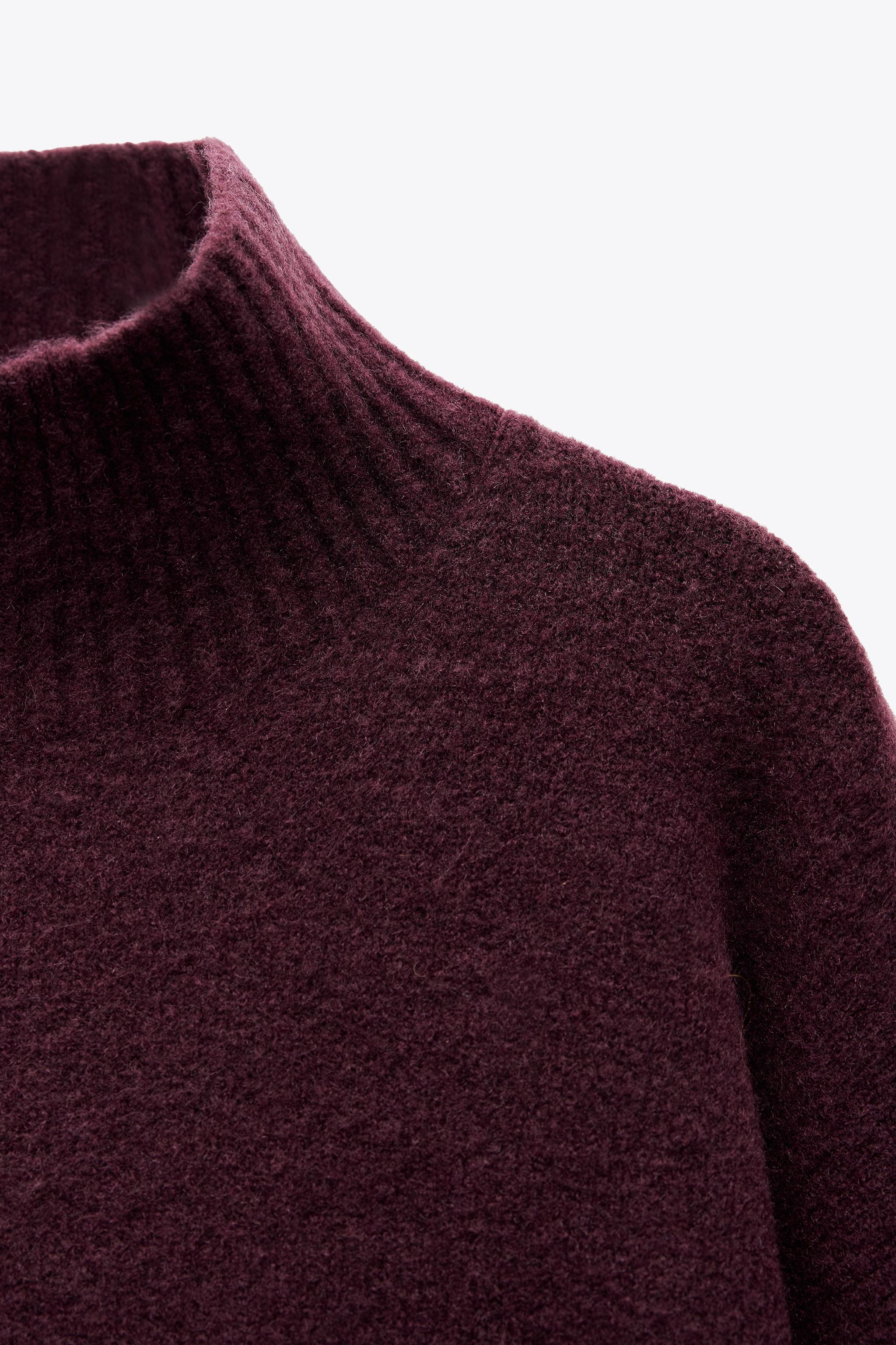 SOFT KNIT HIGH NECK JUMPER | Zara UK