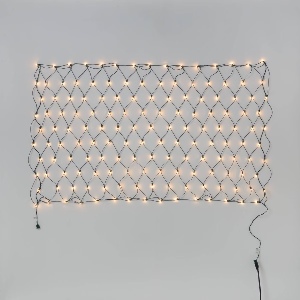 150ct 4'x6' Incandescent Mini Christmas Net Lights with Green Wire - Wondershop™ | Target