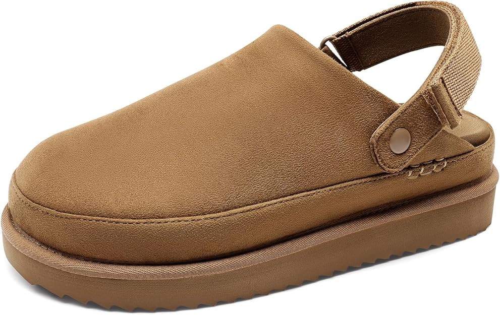 DREAM PAIRS Women's Clog Slippers Women's Platform Clogs for Women Mules Slip on Shoes Adjustable | Amazon (US)