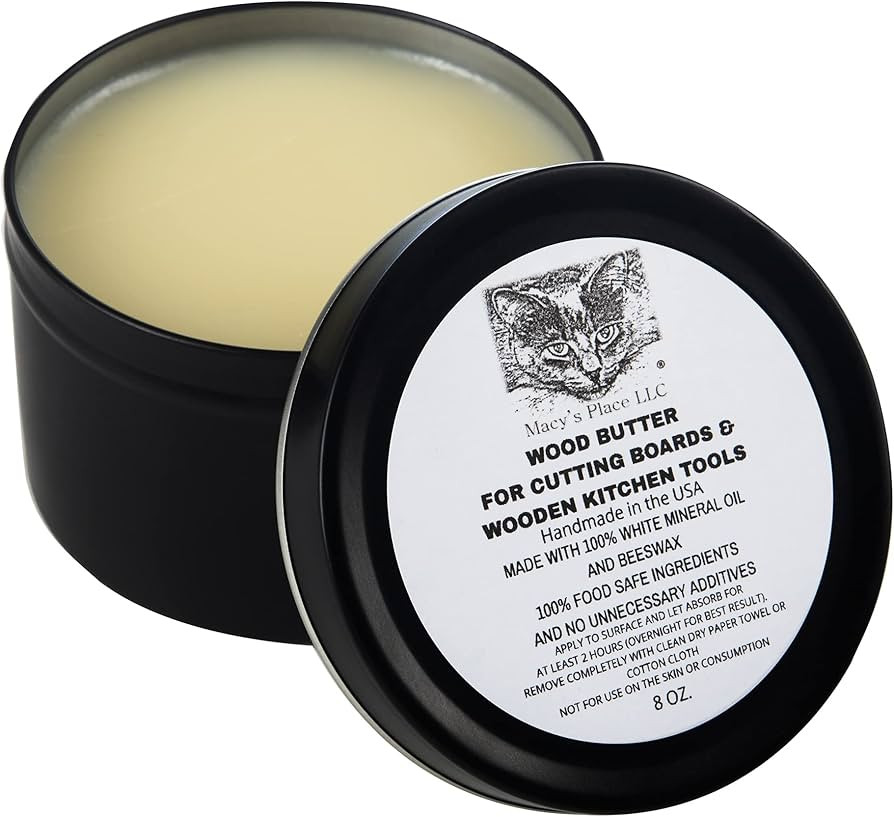 Wood Butter Cutting Board Wax - 8 fl oz - Conditioner for Butcher Block and Wooden Kitchen Tools.... | Amazon (US)