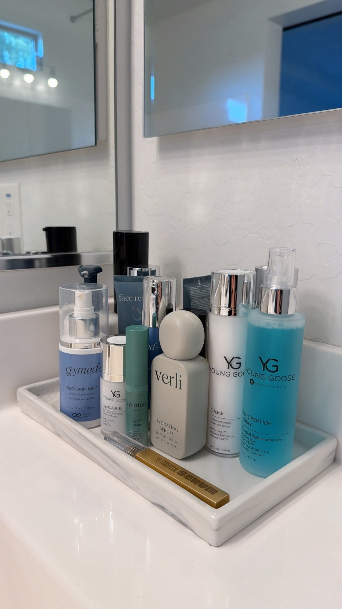 My favorite marble skincare tray! 

#LTKBeauty