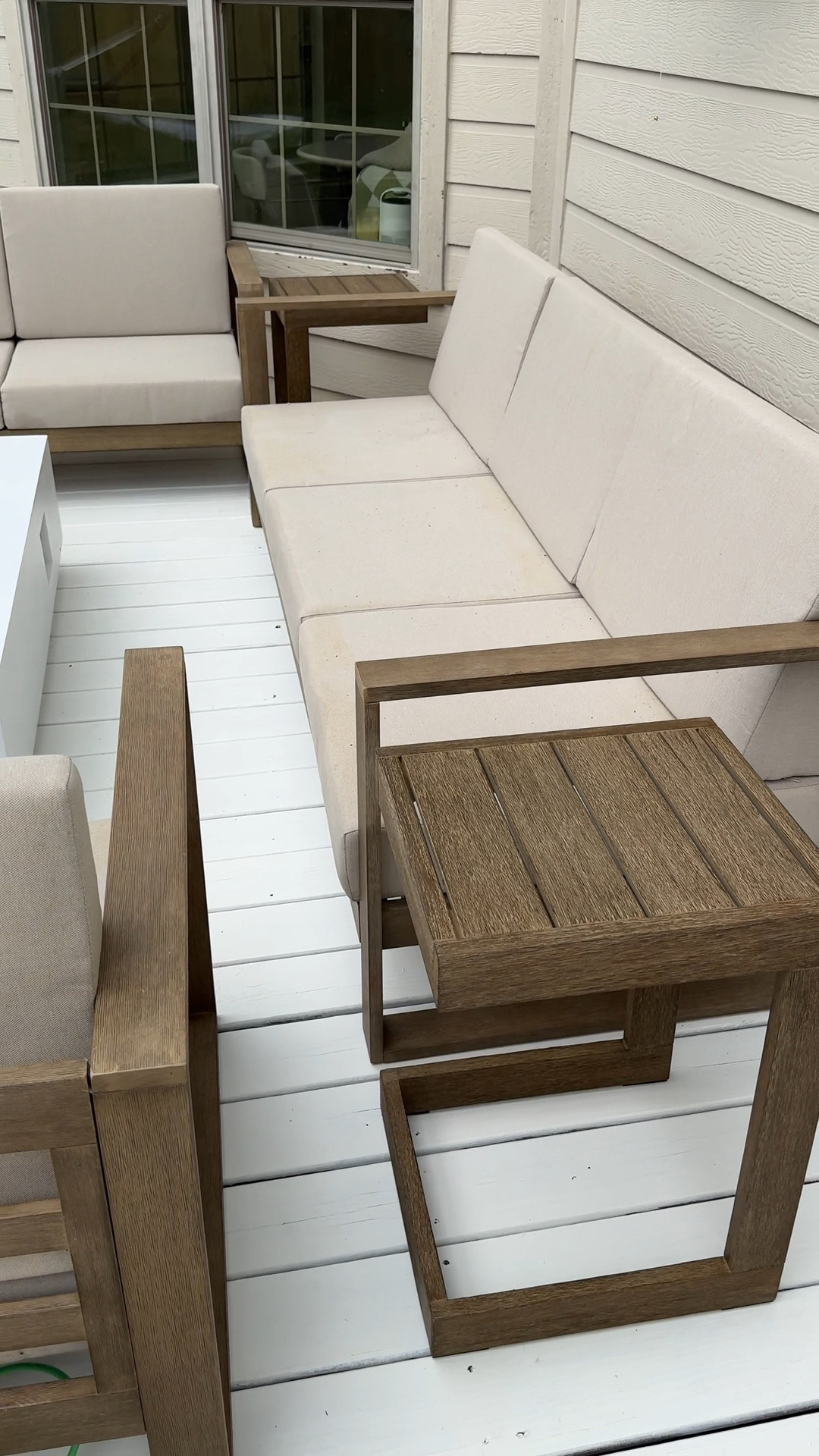 our patio is almost done!😍 just unboxed these side tables that match our furniture from west elm! Should we get an outdoor rug?

#LTKHome #LTKVideo #LTKSeasonal