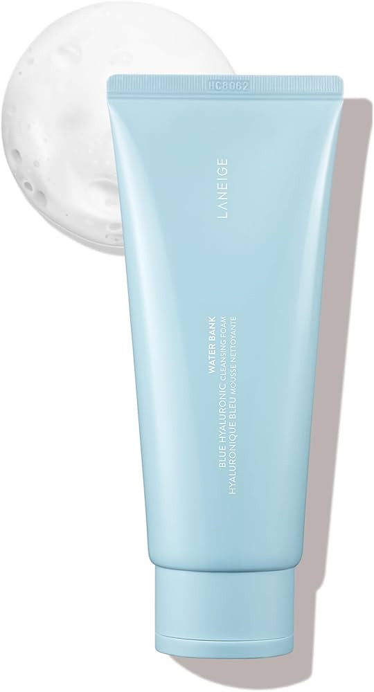 LANEIGE Water Bank Cleansing Foam: Hydrating Face Wash and Makeup Remover with Hyaluronic Acid & ... | Amazon (US)