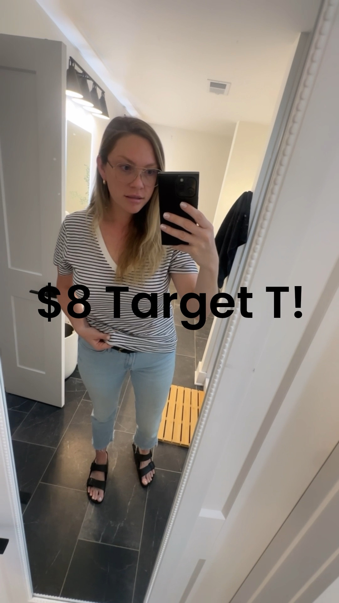 The best basic t shirts from Target! They come in so many different colors and a couple different necklines. Also linking my jeans, belt, and shoes for you! 

#LTKStyleTip #LTKMidsize #LTKSummerEdit