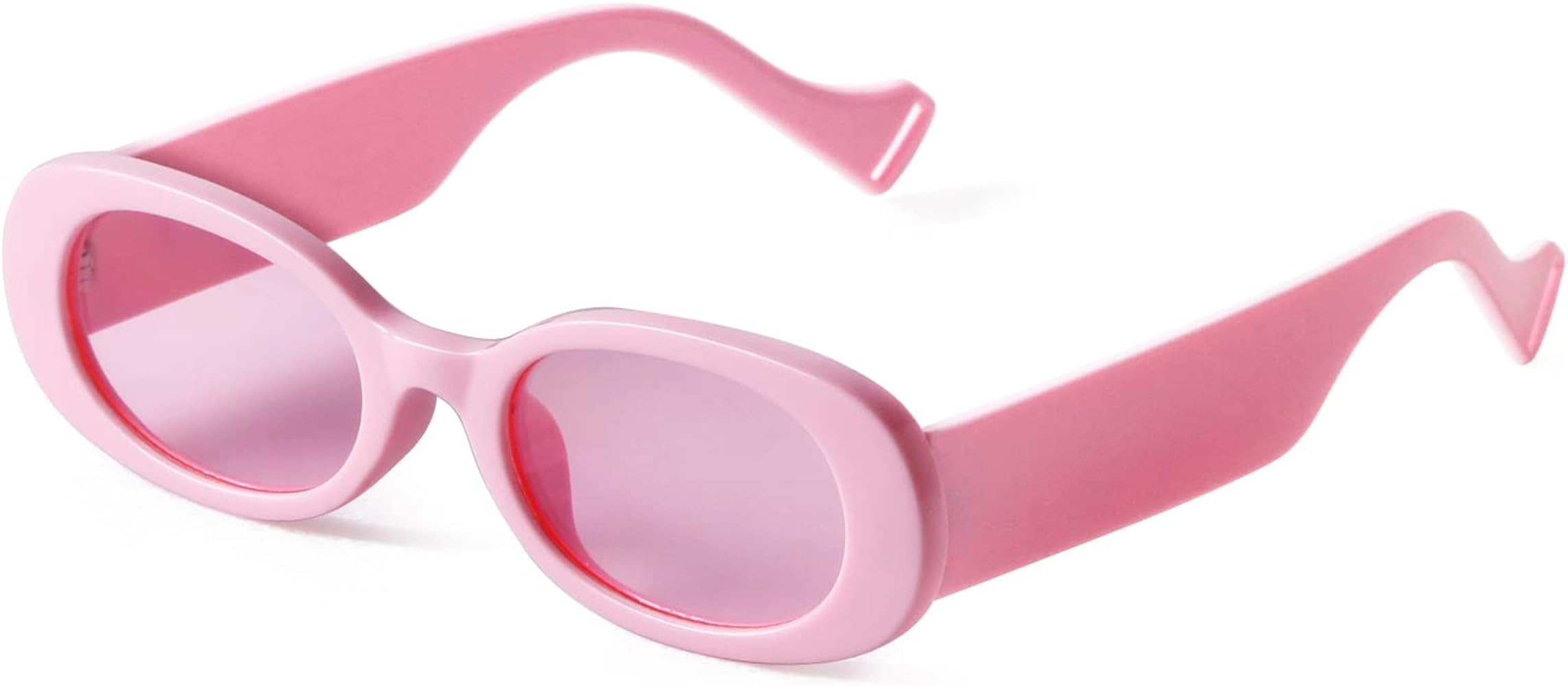 ADE WU Retro Oval Sunglasses Women Trendy Sun Glasses | Amazon (US)