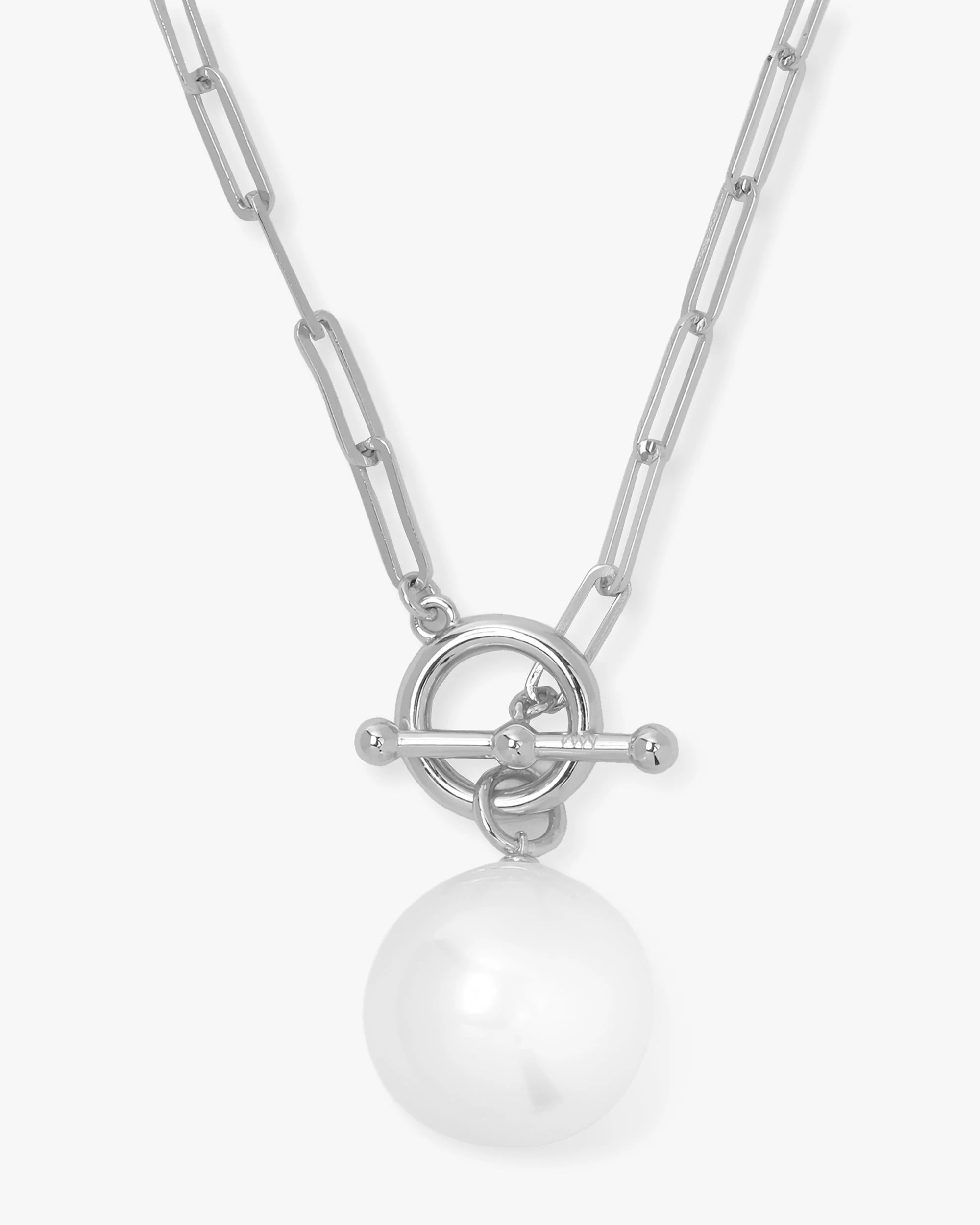Life's A Ball Pearl Pendant Necklace - Silver | Melinda Maria Jewelry