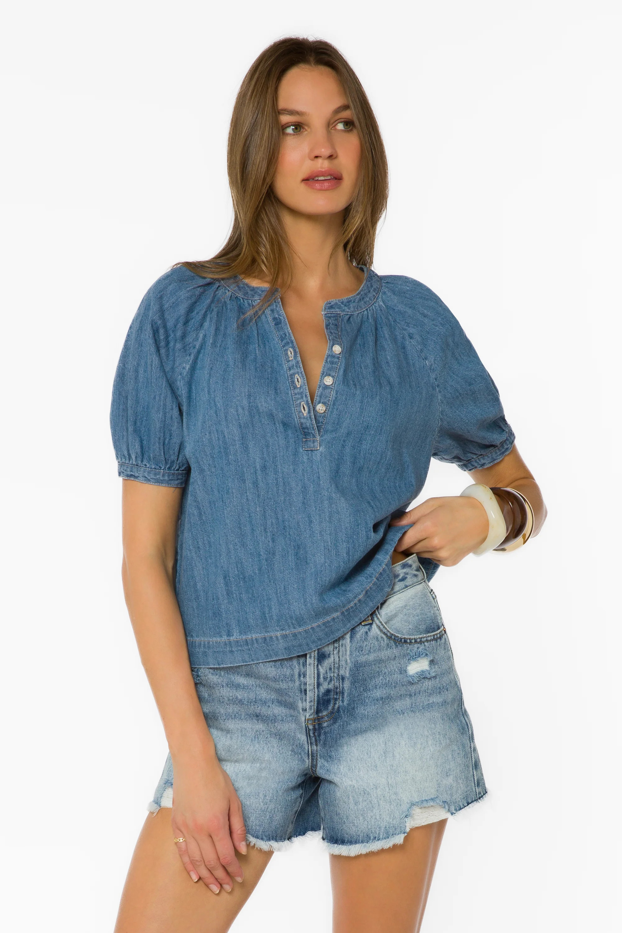 Ronny Blue Top | Velvet Heart Clothing