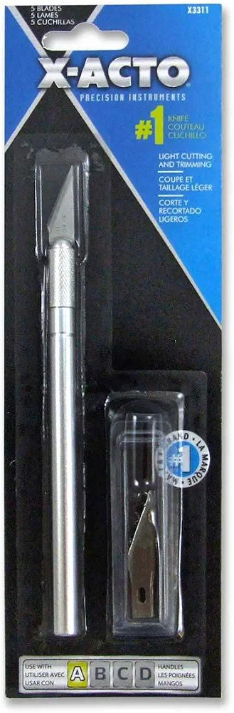 Elmer's X-ACTO X3311 N0. 1 Precision Knife With 5 No. 11 Blades, #1 Knife | Amazon (US)