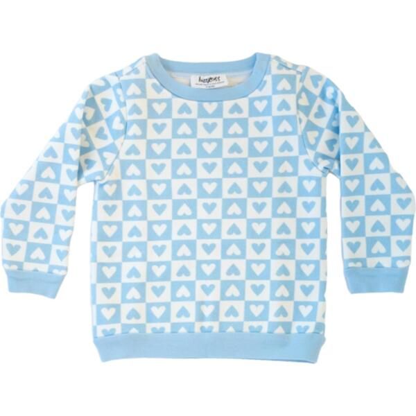 Check Mate Printed Sweatshirt, Blue | Maisonette