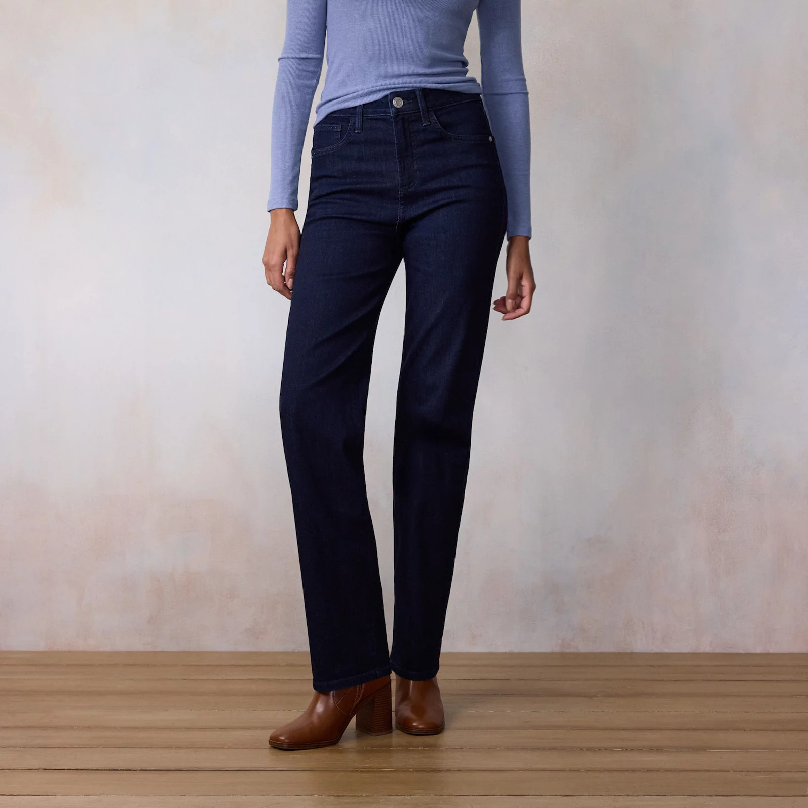 Women's LC Lauren Conrad Super High Rise True Straight Jeans | Kohl's