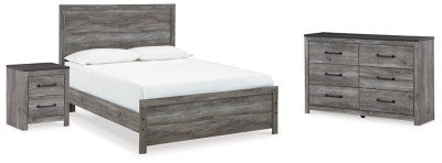 Bronyan King Panel Bed with Dresser and Nightstand | Ashley