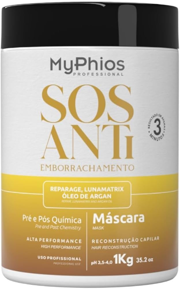 My Phios M�scara Reconstrutora Sos Antiemborrachamento 1kg | Amazon (BR)