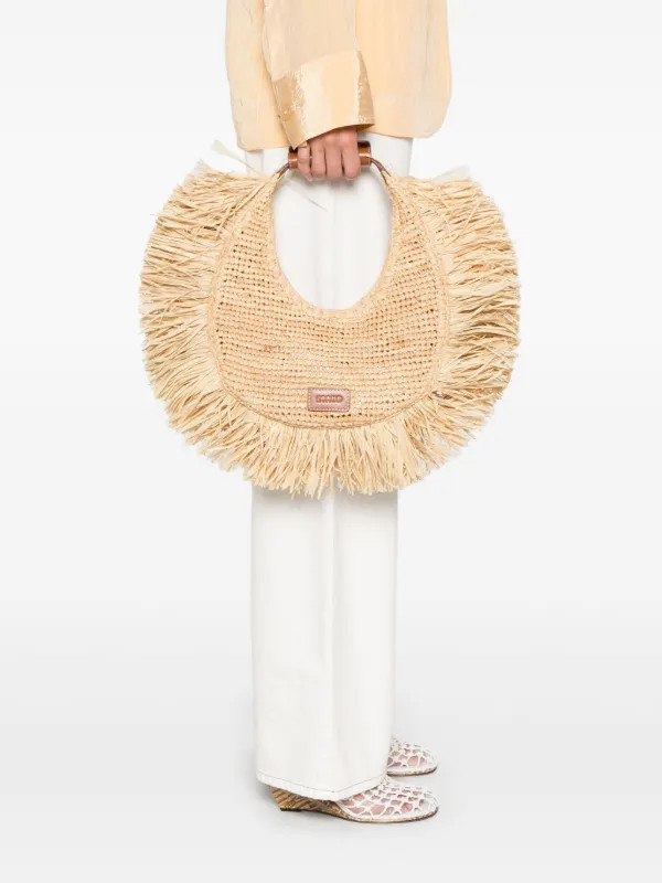 STAUD Bolsa Tote Moon | Neutro | FARFETCH BR | Farfetch (BR)