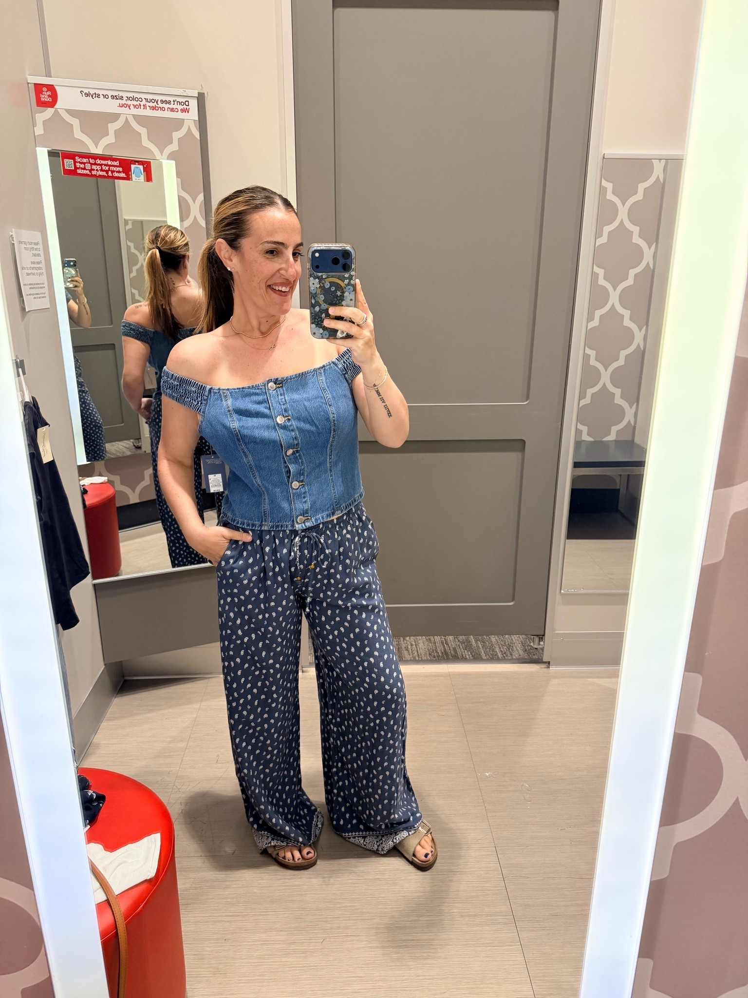 Size medium
In both!

#LTKmomlife #LTKootd