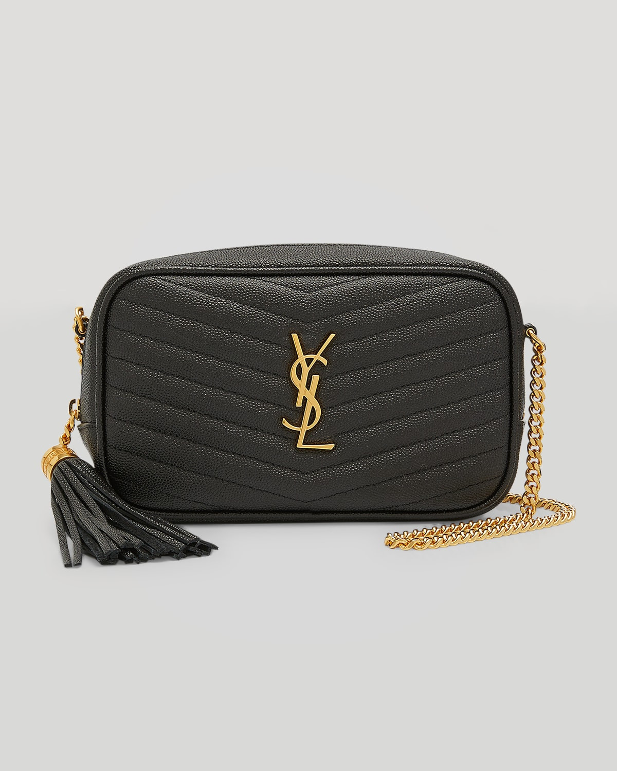 Lou Mini YSL Grain de Poudre Camera Crossbody Bag | Neiman Marcus