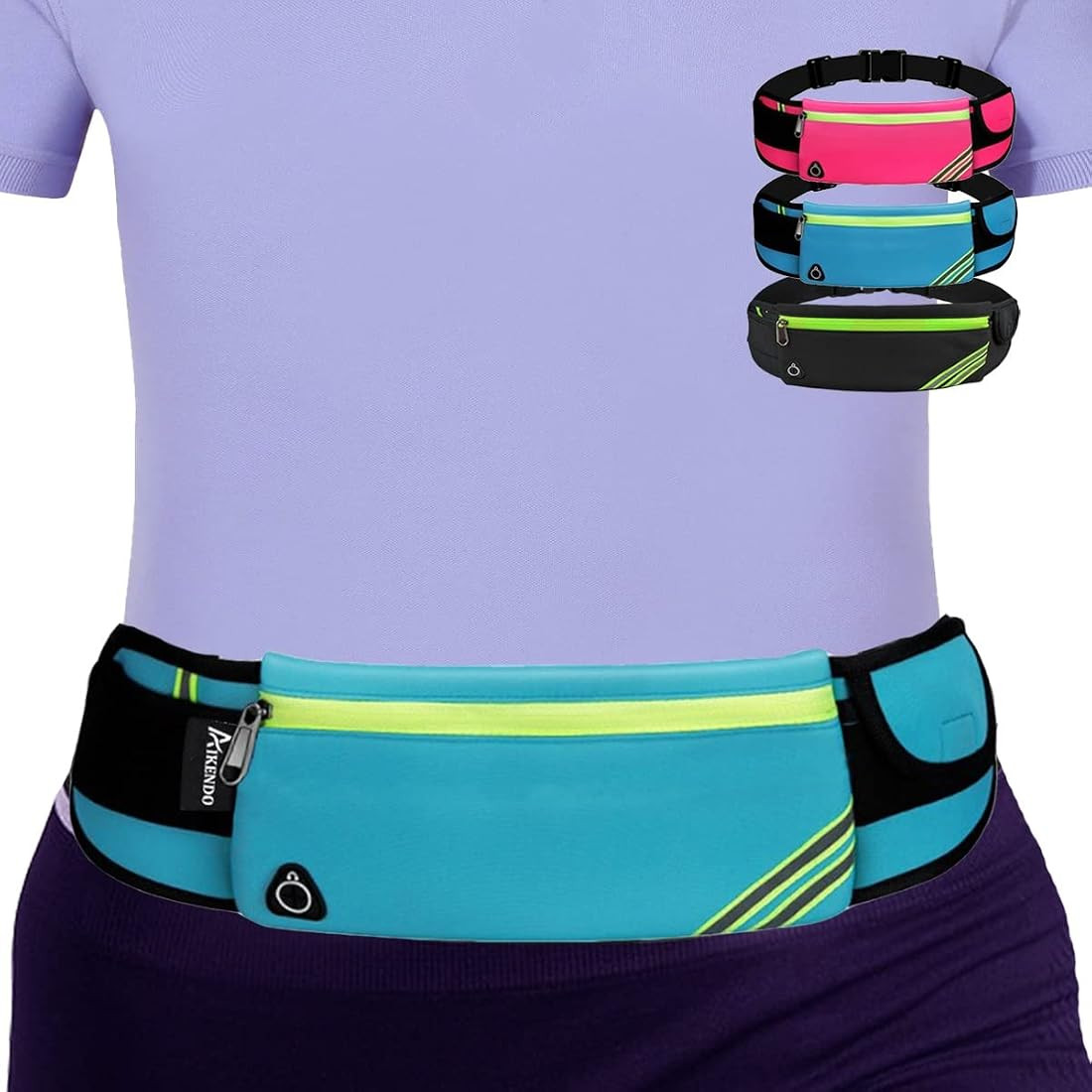 Running Belt Waist Pack Bag,Workout Gear,Gym Fitness Fanny Pack for Phone,Cell Phone Holder for R... | Amazon (US)