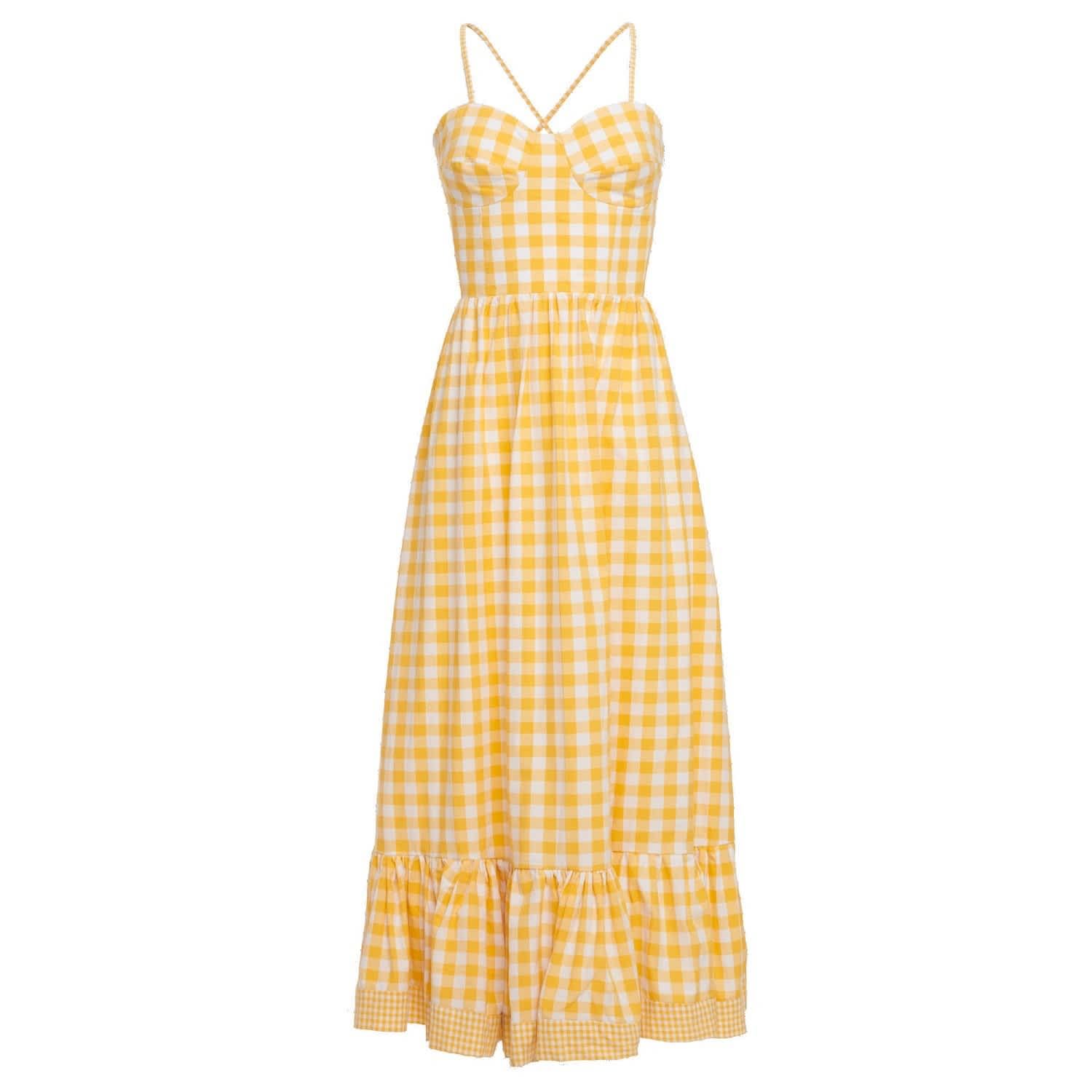 Yellow Gingham Dress | Wolf and Badger (Global excl. US)