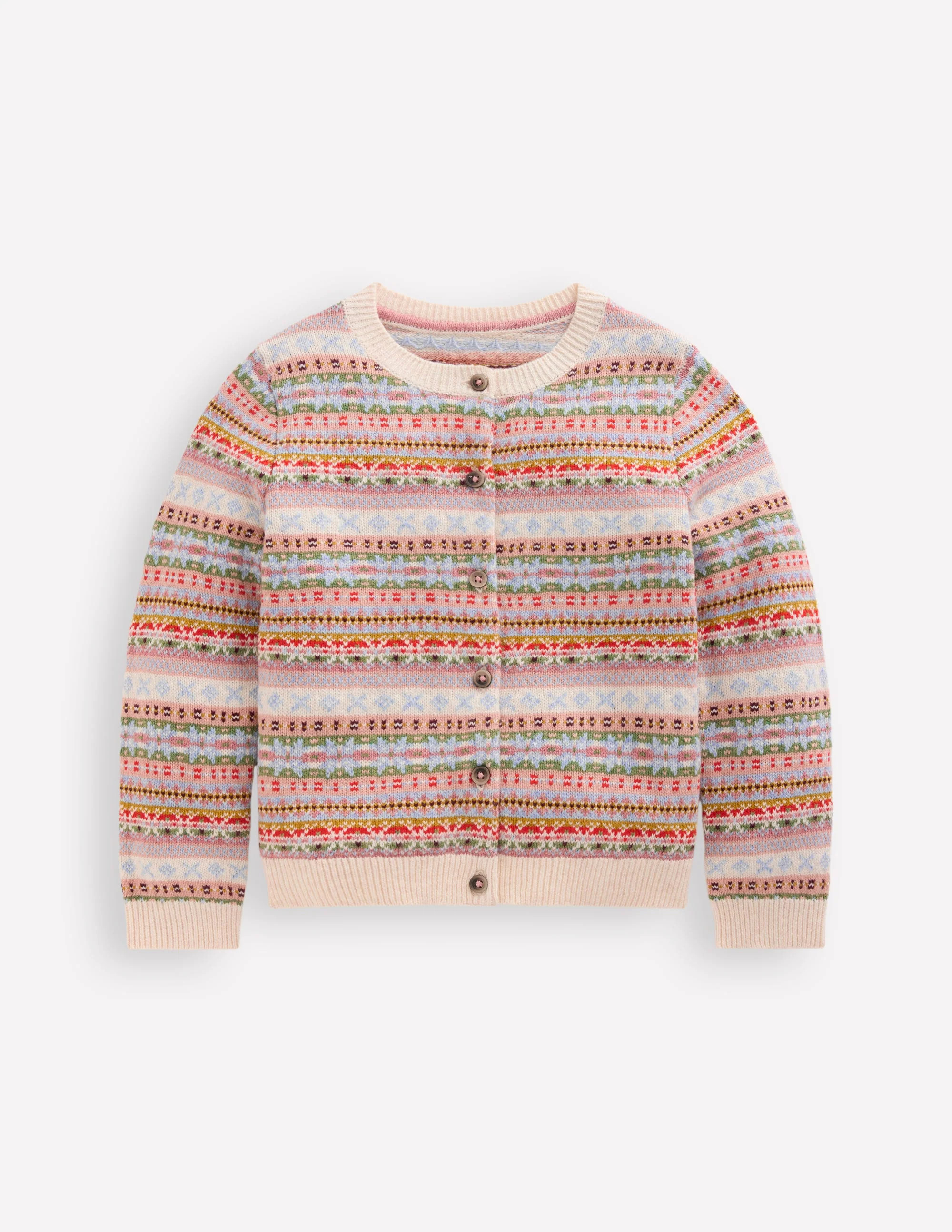 Edie Fair Isle Cardigan-Soft Multi | Boden (US)