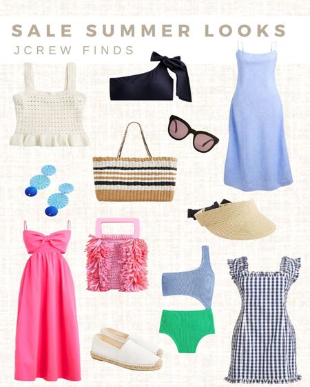 Summer looks from sundresses, sunglasses, to cute bathing suit tops, and Summer bags J crew has the looks for you. Also, these are all on sale right now!

#summer #summerlooks #summerfinds #sundress #bathingsuit #sale #jcrew #dress #fourthofjuly

#LTKSeasonal #LTKxNSale #LTKunder100