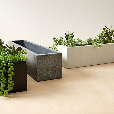 Cityscape Indoor/Outdoor Tabletop Planters | West Elm (US)