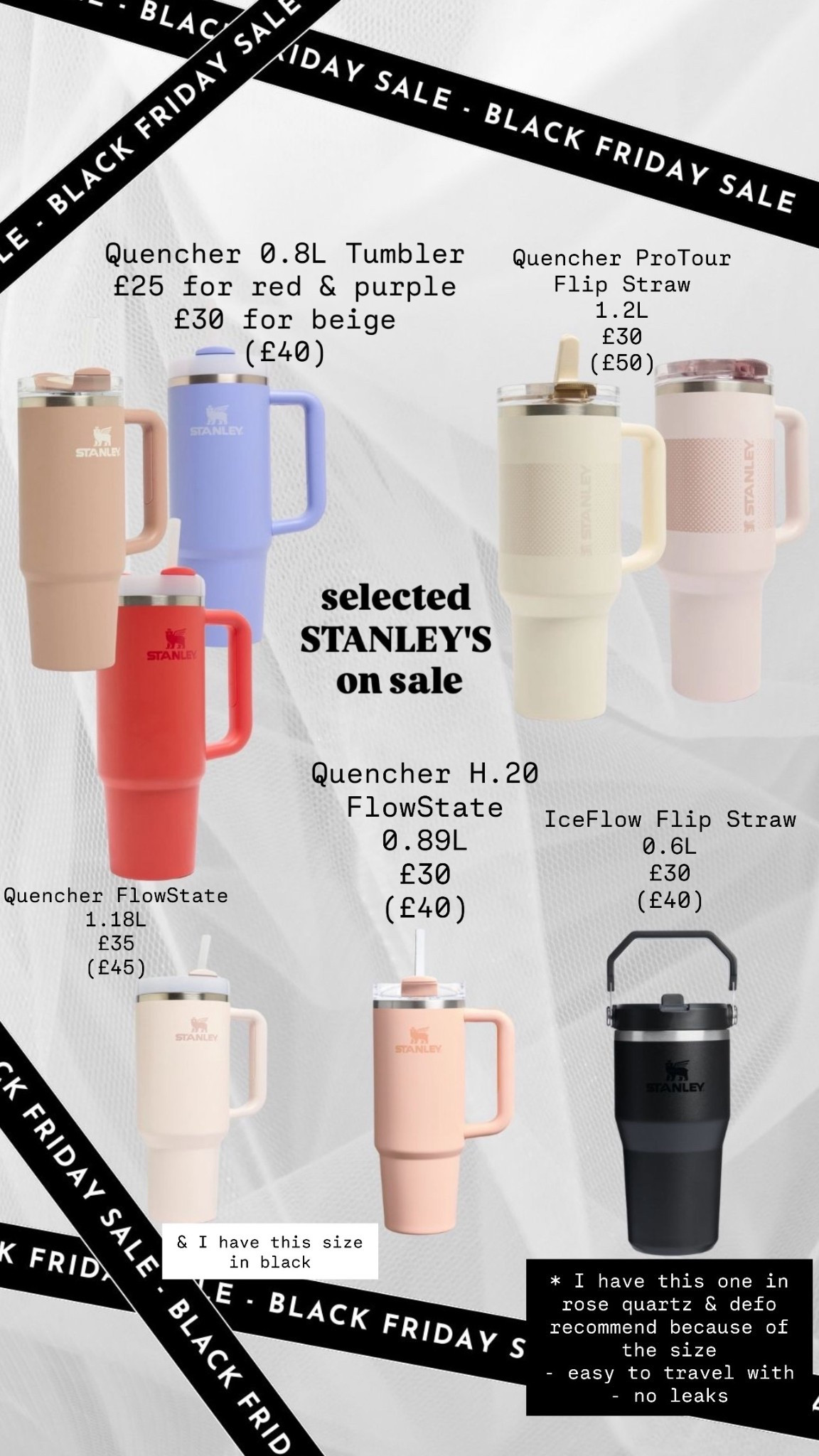 selected stanley's on sale 