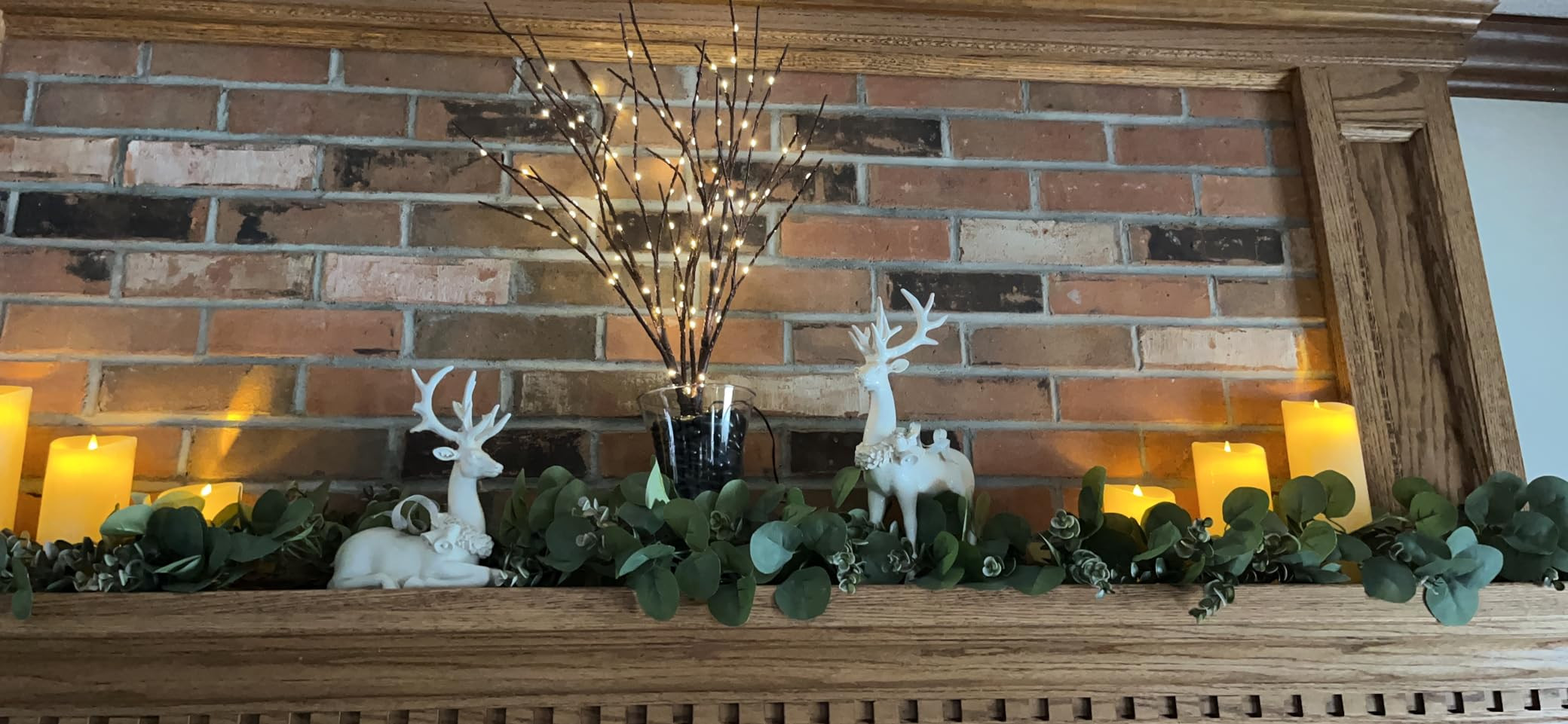 LITBLOOM Lighted Brown Willow Branches 30IN 100 LED with Timer Battery Operated, Tree Branch with... | Amazon (US)