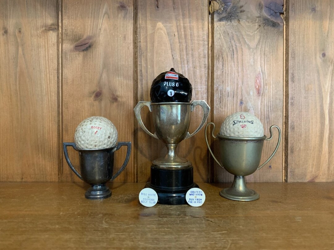Vintage Collection of Golf Collectibles to Include Balls, Trophies, Ball Markers - Etsy | Etsy (US)