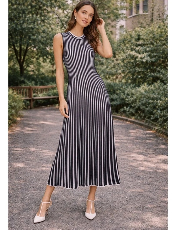 Tuckernuck Navy Stripe Knit Dress NWT | Poshmark