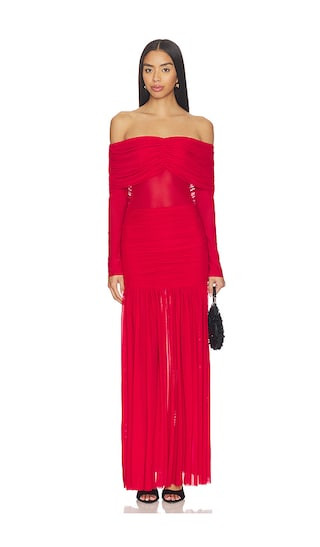 Emmeline Dress in Kiss Red | Revolve Clothing (Global)