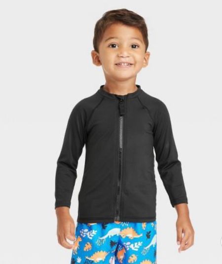 Zipper front rash guard. Easy to take off when wet after the pool!



#LTKkids #LTKbaby #LTKfamily