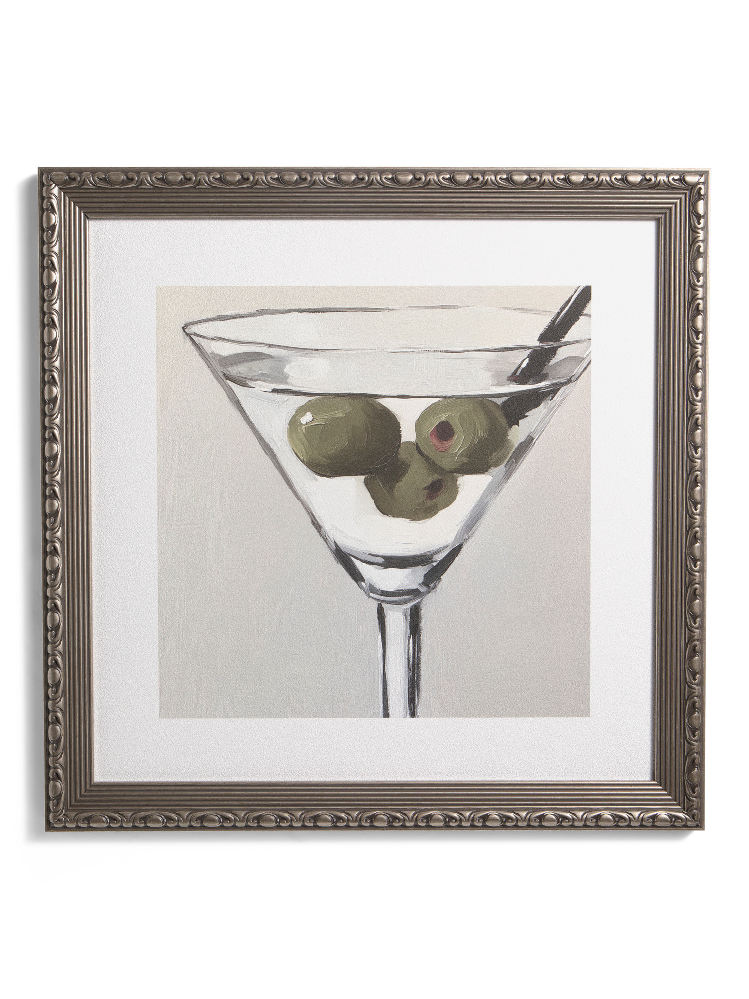 20x20 Oil Transfer Martini Cocktail Wall Art | TJ Maxx