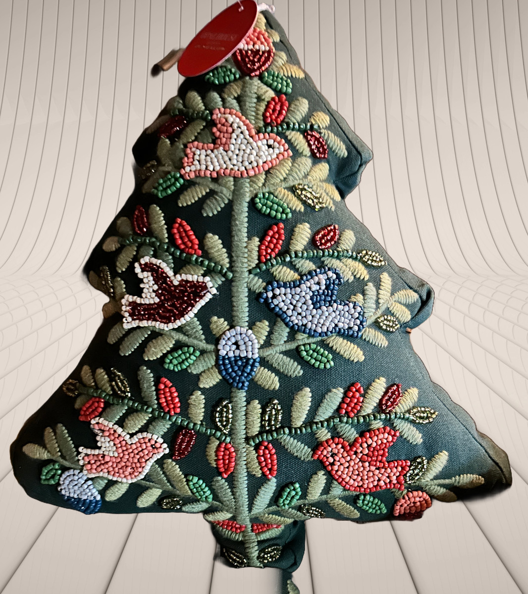 Christmas Motif Pillow by Opalhouse designed with Jungalow Green w/ Tree Design  | eBay | eBay US