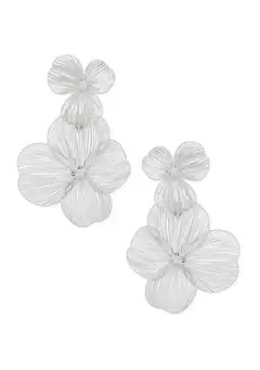 Lonna & Lilly Open Flower Double Drop Earrings | Belk