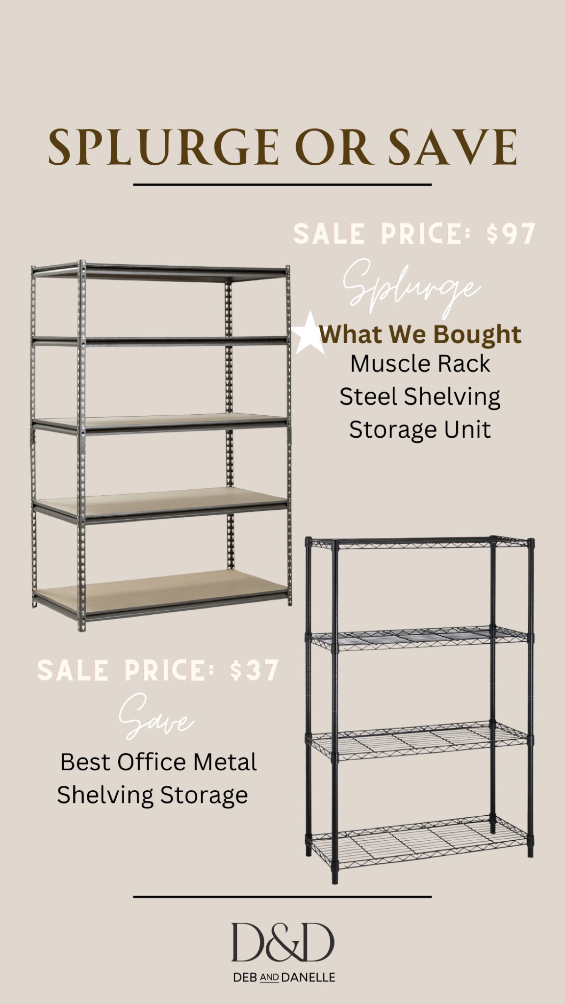 We use the Muscle Rack storage shelf from Walmart for our home decor storage room, but you can also save big on this Best Office shelving unit today with the Walmart Deal Days event. 

#LTKSummerSales #LTKSaleAlert #LTKHome
