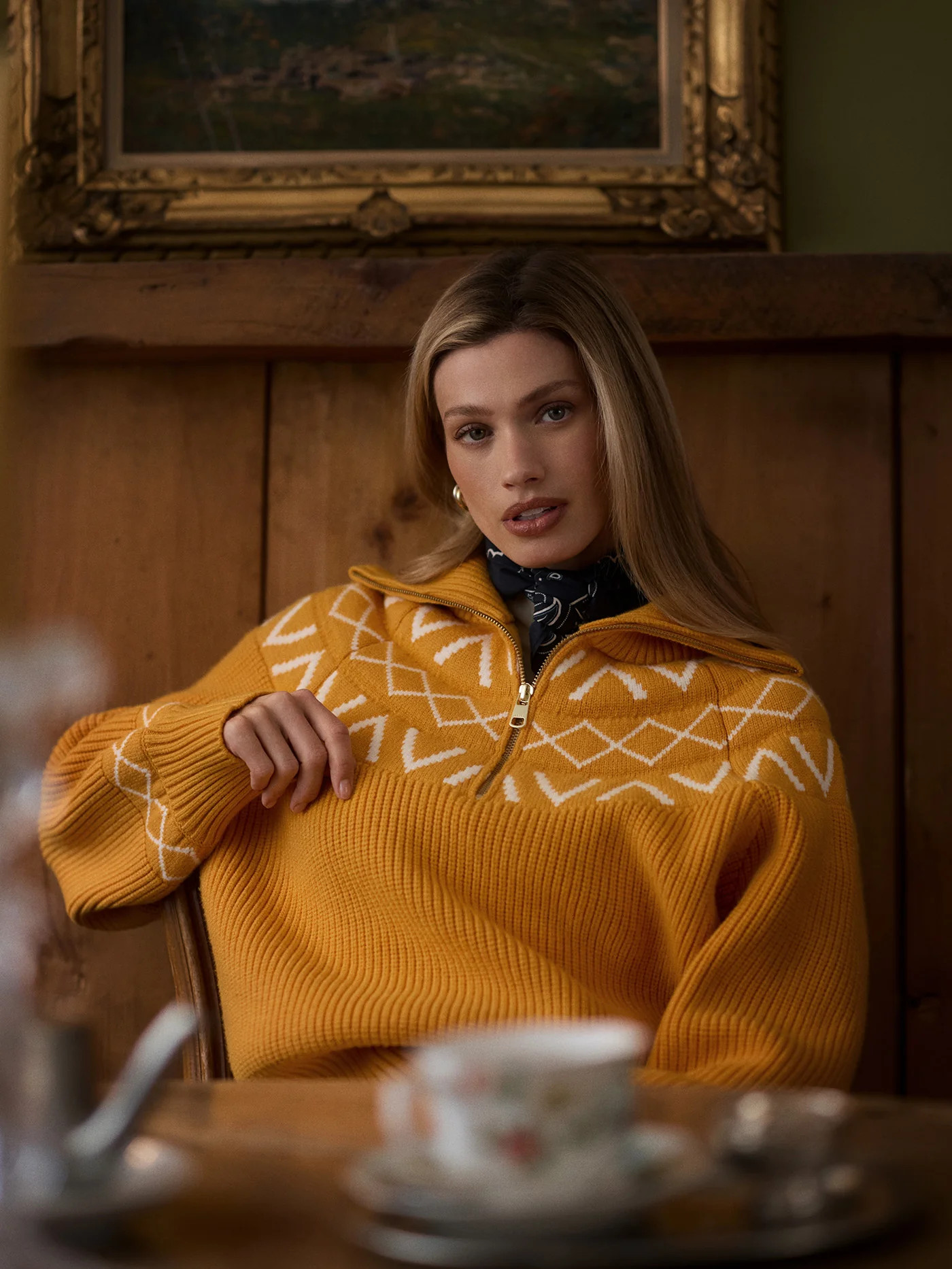 Sigrid Fairisle Half-Zip Knit | Varley US