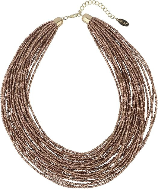Bocar Multi Layer Chunky Bib Statement Seed Beads Cluster Collar Necklace for Women Gift (NK-1035... | Amazon (US)