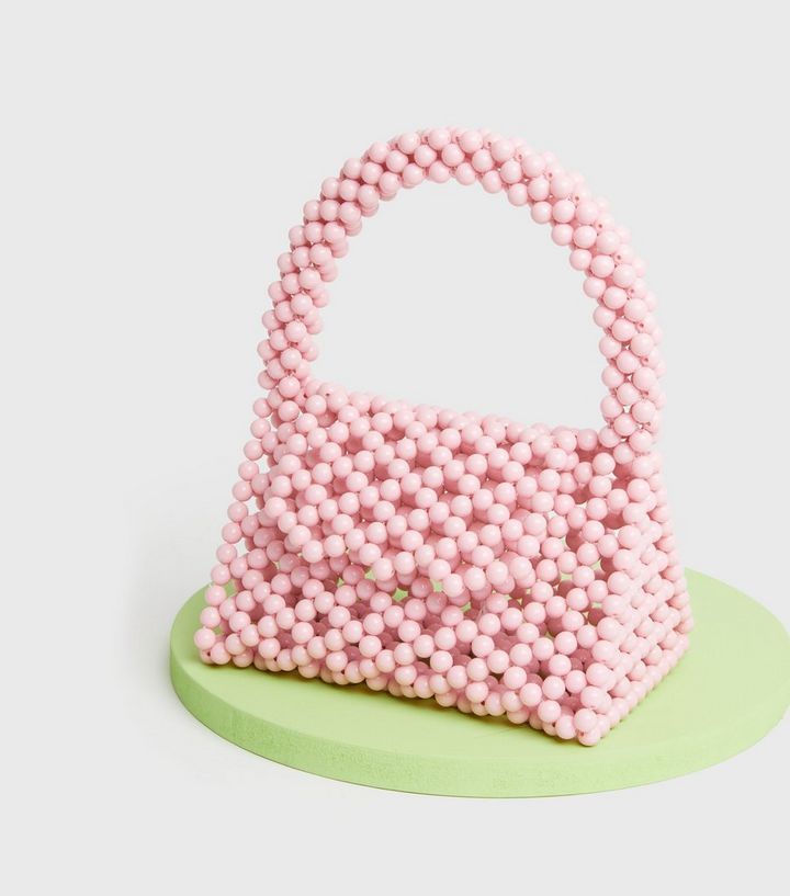 Sweet as Candy Pink Beaded Mini Tote Bag
						
						Add to Saved Items
						Remove from Saved ... | New Look (UK)