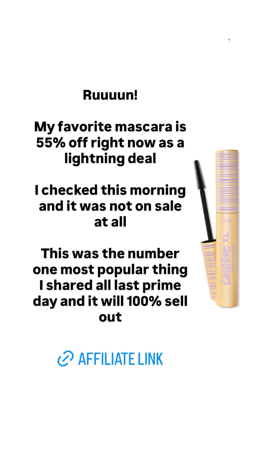 Don’t miss this lightning deal! My favorite mascara is 55% off right now! This will sell out