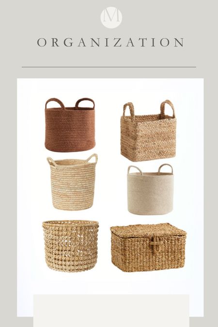 Great baskets for organization! 
#organization 

#LTKhome #LTKstyletip #LTKcanada