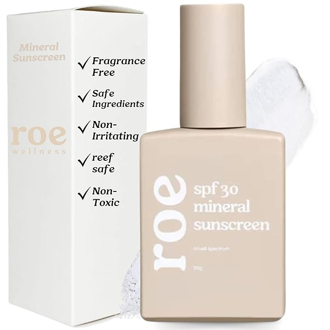 Roe Wellness- Baby Mineral Sunscreen SPF 30 | Non-Greasy, Reef Safe, Paraben-Free | Amazon (US)