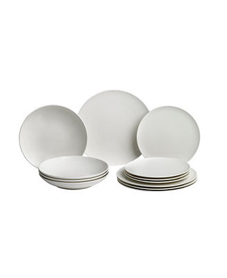 Villeroy & Boch Voice Basic 12 Piece Set Service for 4 & Reviews - Dinnerware - Dining - Macy's | Macys (US)