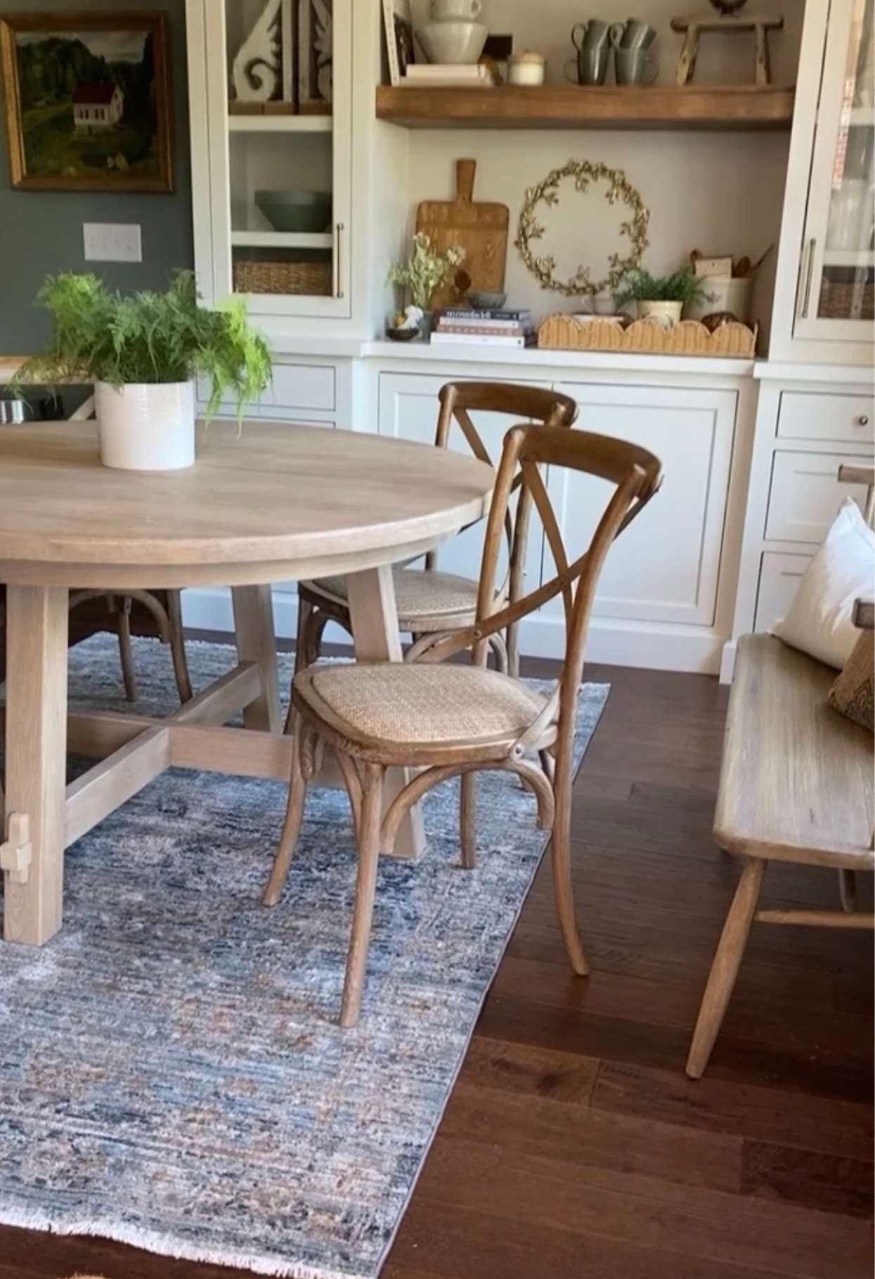 Breakfast nook table, chairs and rug sources 

#LTKfamily #LTKstyletip #LTKFind
