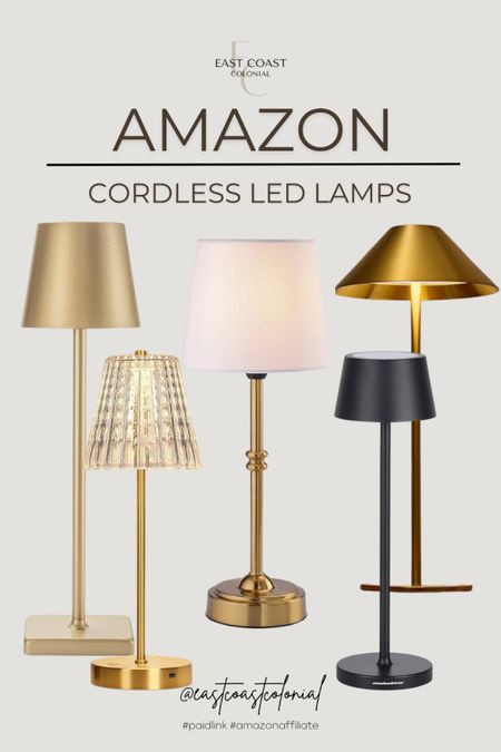 These cordless, rechargeable table lamps are not only beautiful but they are practical. Great for a desk not near an outlet, counter lighting, or dining outdoors. 

#LTKHome #LTKParties #LTKSaleAlert