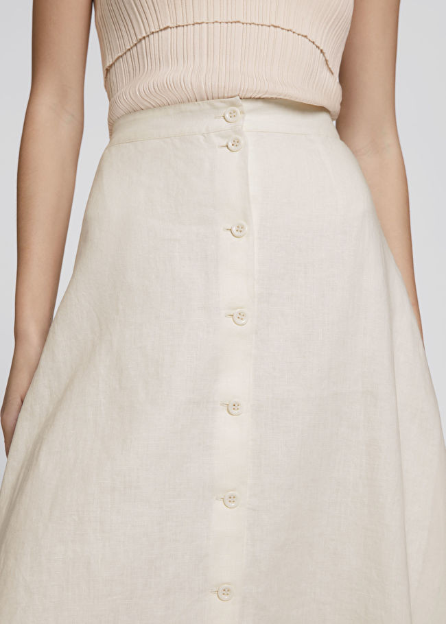 Buttoned A-Line Midi Skirt | & Other Stories (EU + UK)